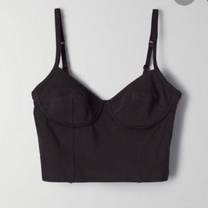 Aritzia ‘90s Claudia Bustier, size XS, black colour